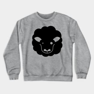 Black Fluffy Sheep double-sided Crewneck Sweatshirt